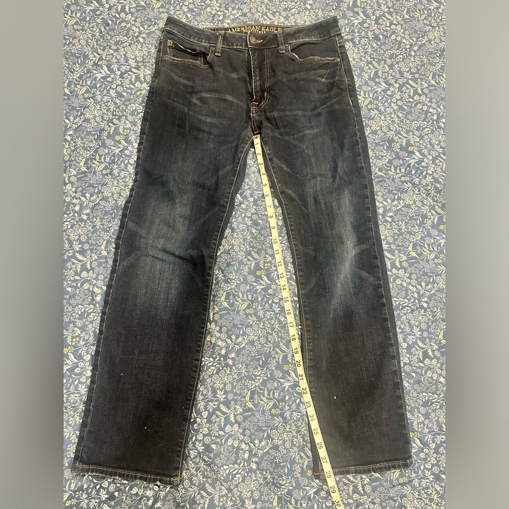 American Eagle Outfitters Straight Blue Jeans Timeless Style - Picture 6 of 7